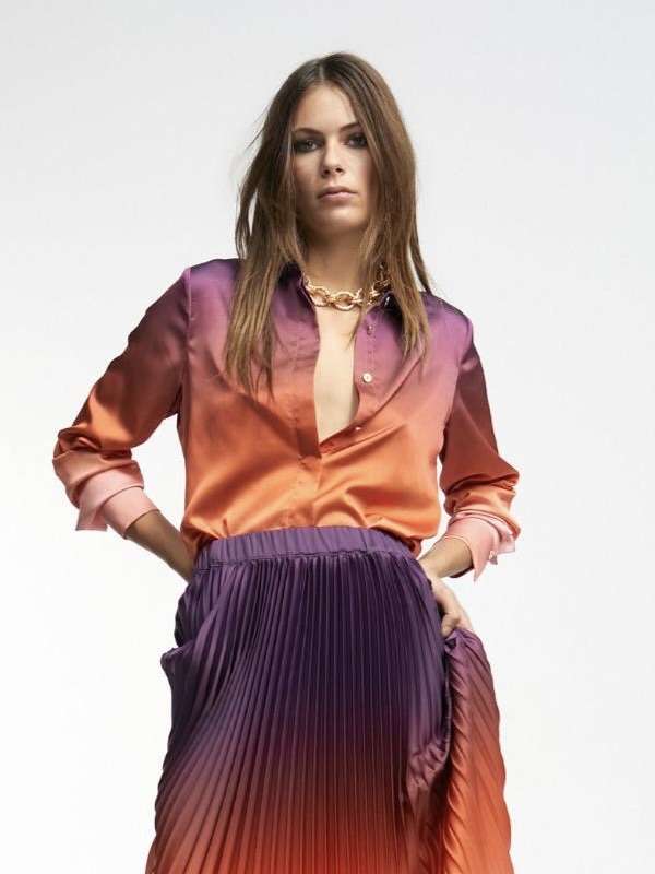 Ombre Satin Shirt