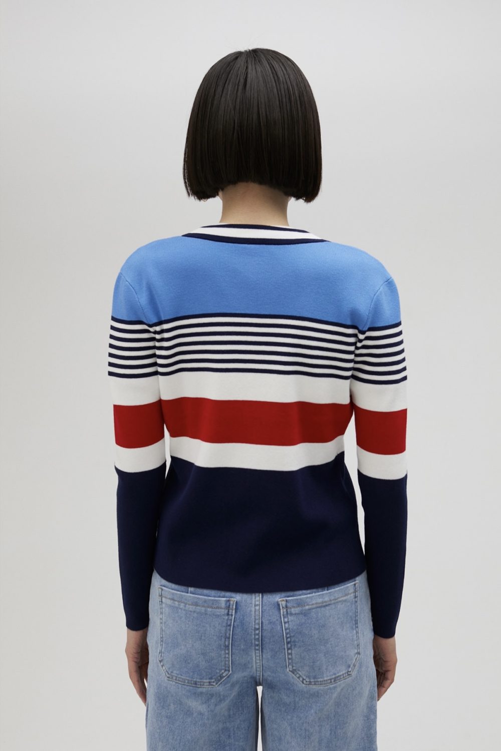 Multicoloured Striped Cardigan