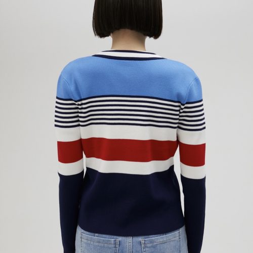 Multicoloured Striped Cardigan