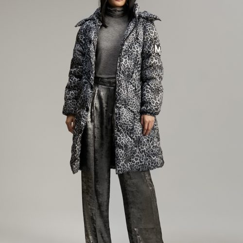 Quilted Animal Print Anorak