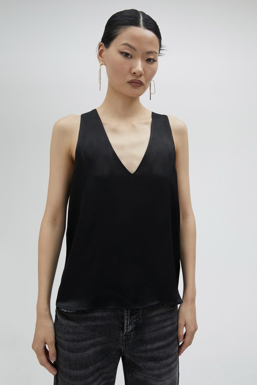 Basic Strappy Top Black
