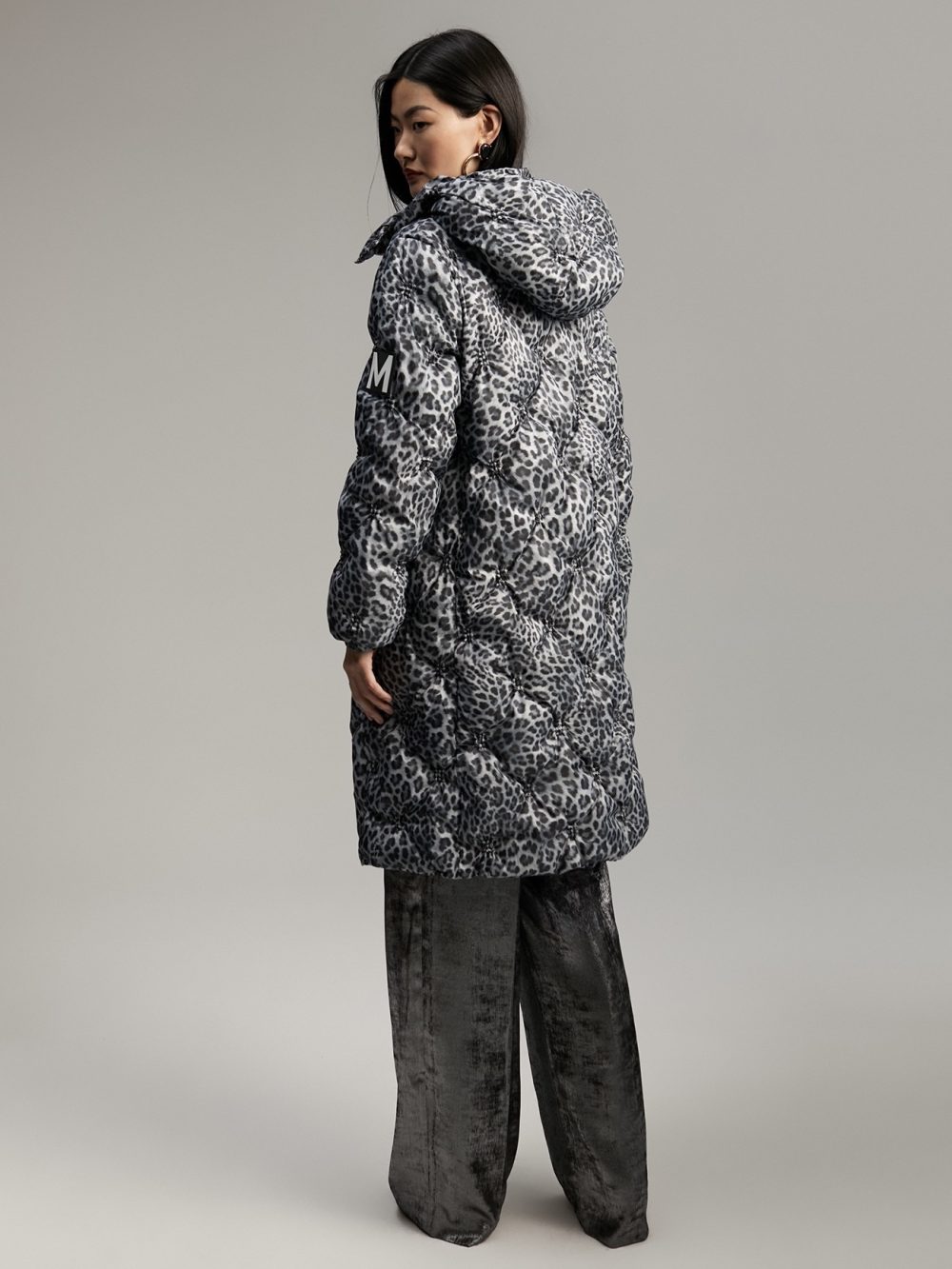 Quilted Animal Print Anorak