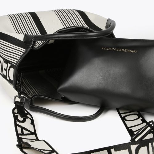 Canvas Tote Bag with Crossbody Strap