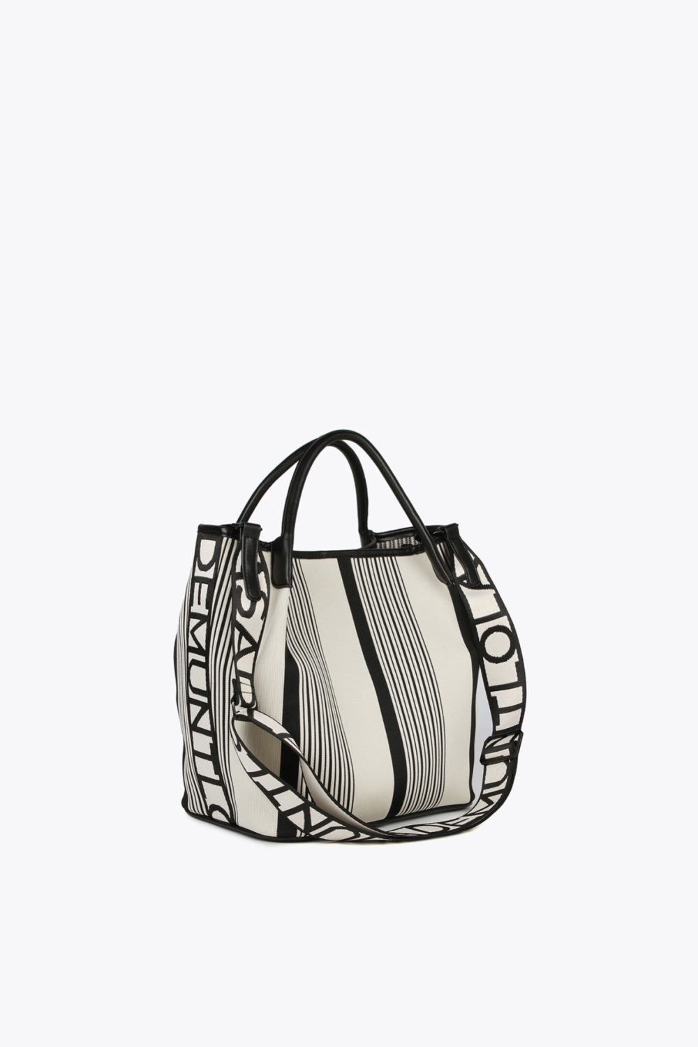 Crossbody Bag with Square Metal Eyelets