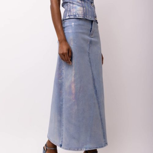 Mimi Denim Metallic Corset