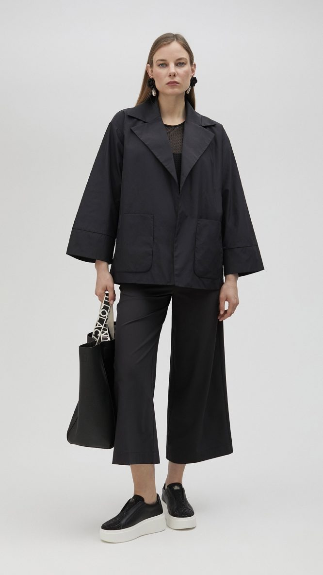 Technical Blazer With Kimono Sleeves