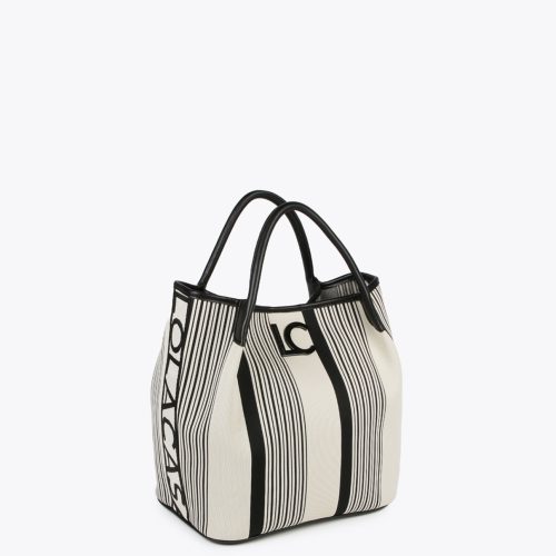 Crossbody Bag with Square Metal Eyelets