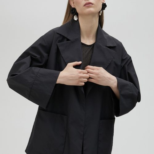 Technical Blazer With Kimono Sleeves