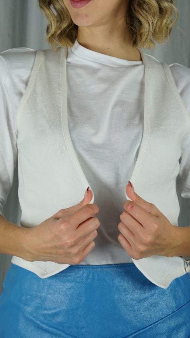 Off White Short Vest