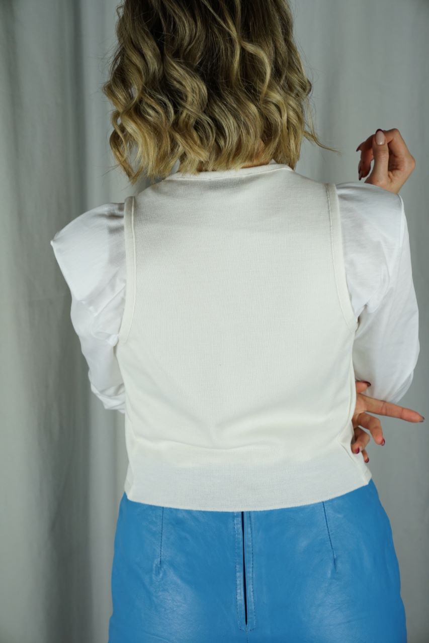 Off White Short Vest