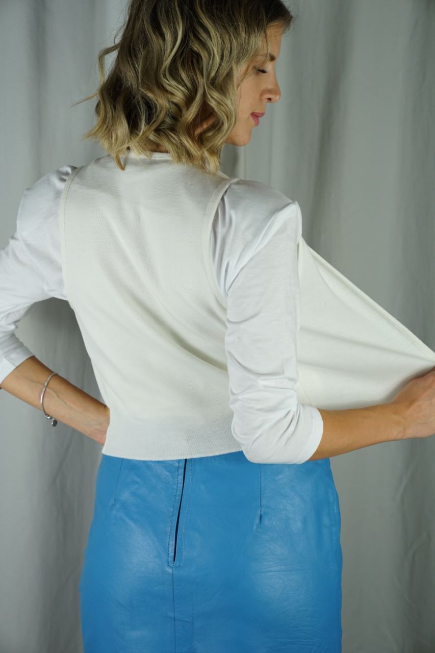 Off White Short Vest