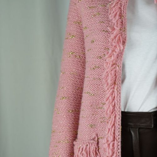 Asymmetry Grey Cardigan