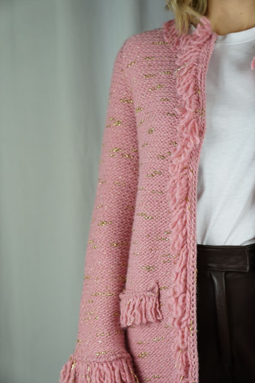 Asymmetry Grey Cardigan