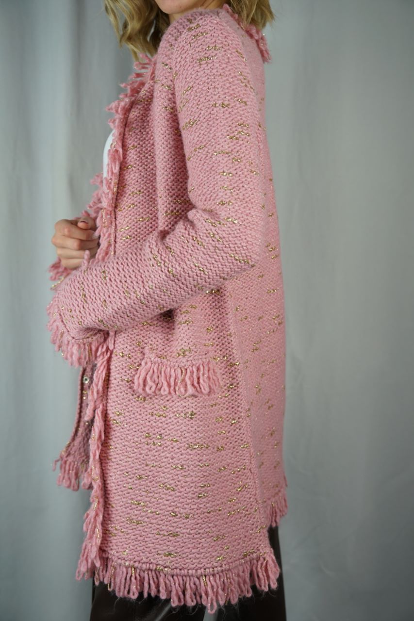 Asymmetry Grey Cardigan