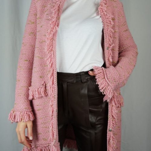 Asymmetry Grey Cardigan