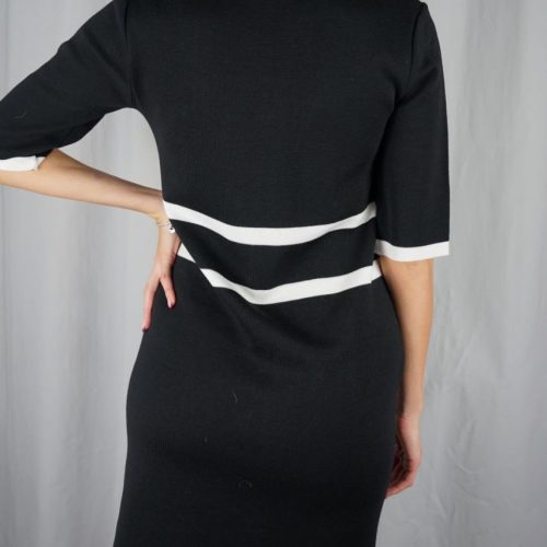 Black Mini Knitted Dress