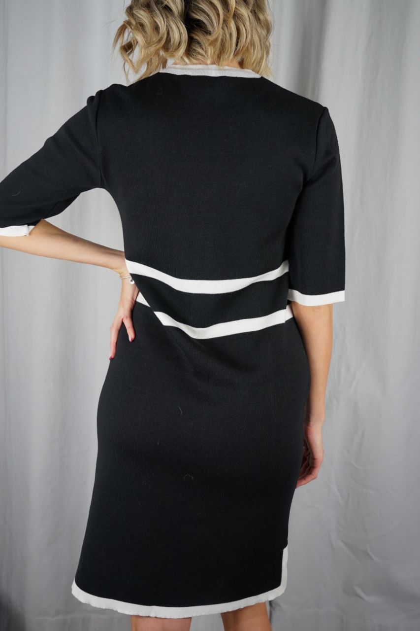 Black Mini Knitted Dress