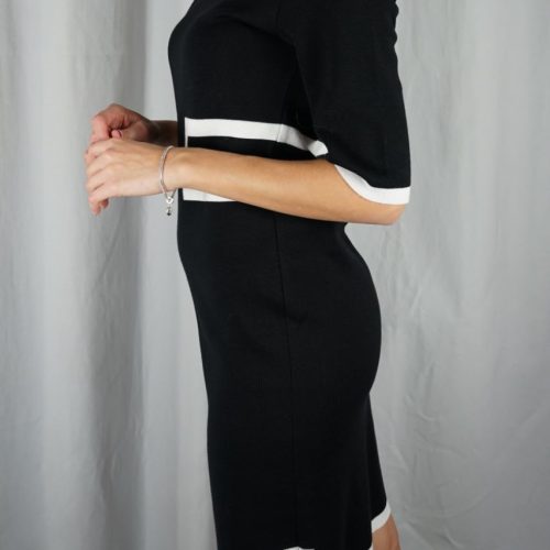 Black Mini Knitted Dress