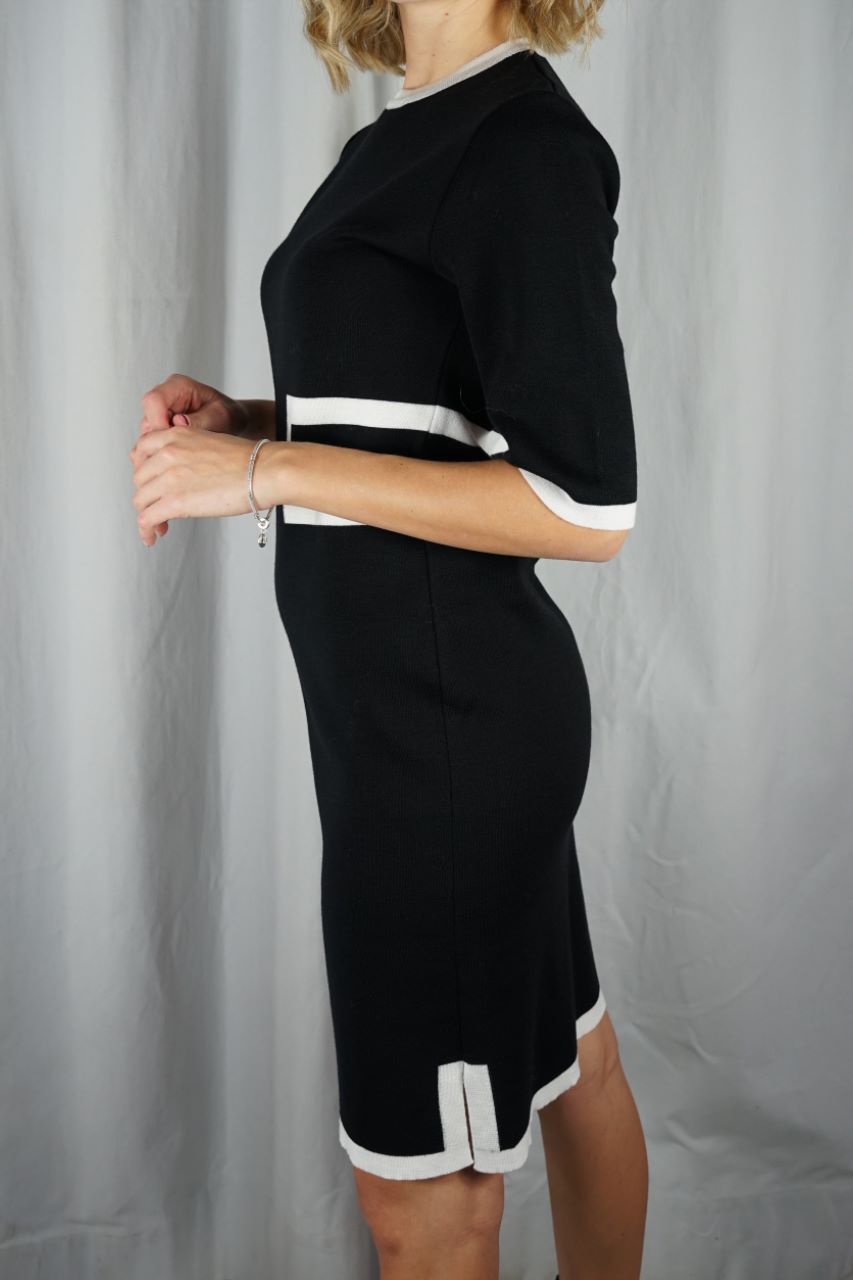 Black Mini Knitted Dress