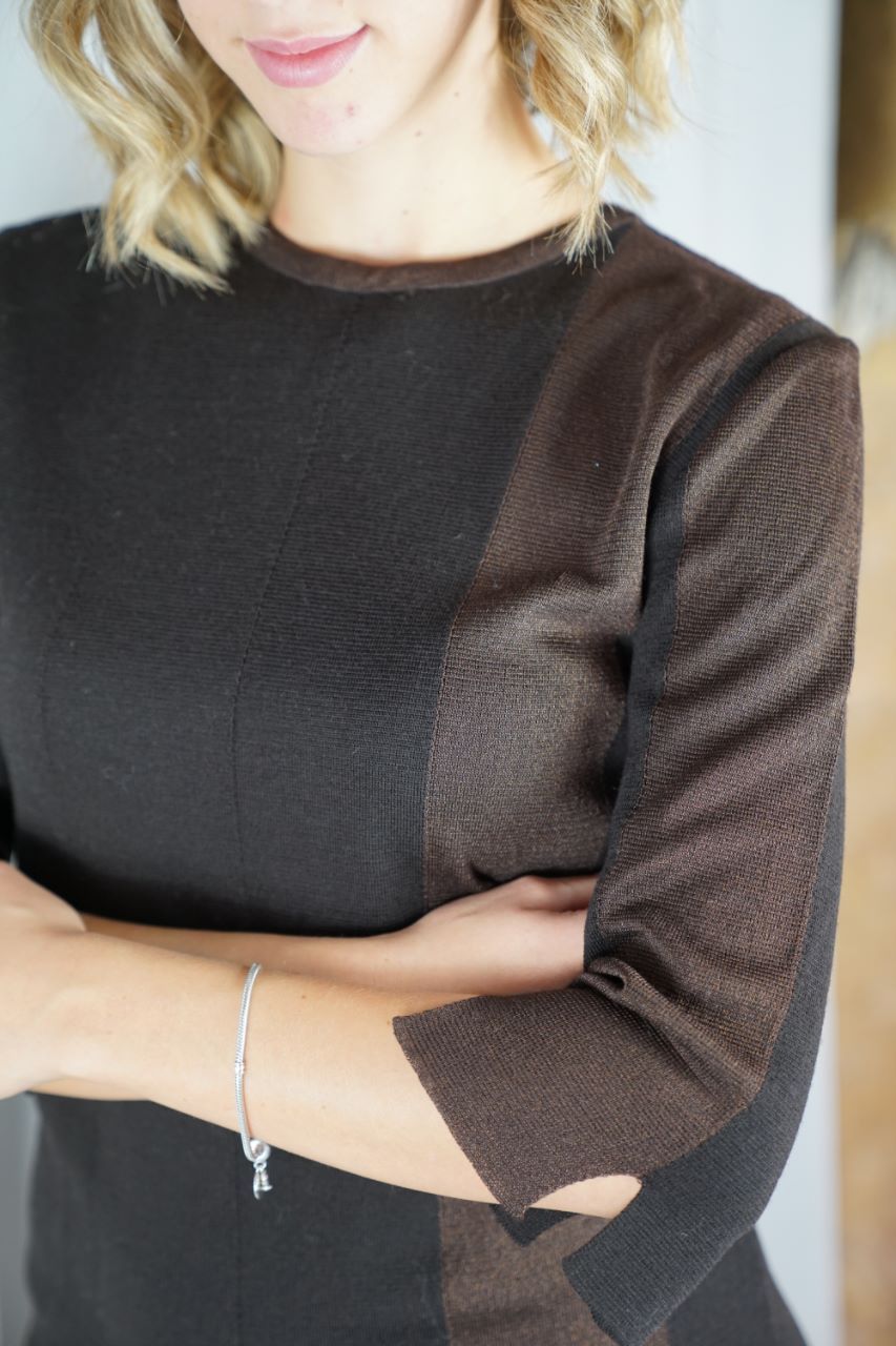 εικόνα_Viber_2021-11-24_22-55-27-675 Brown Mini Knitted Dress